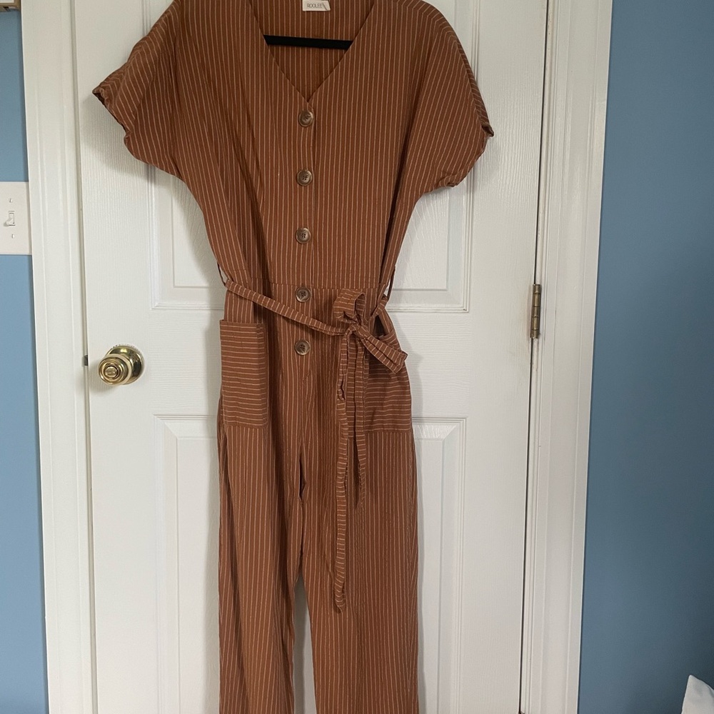 Roolee Striped Jumpsuit